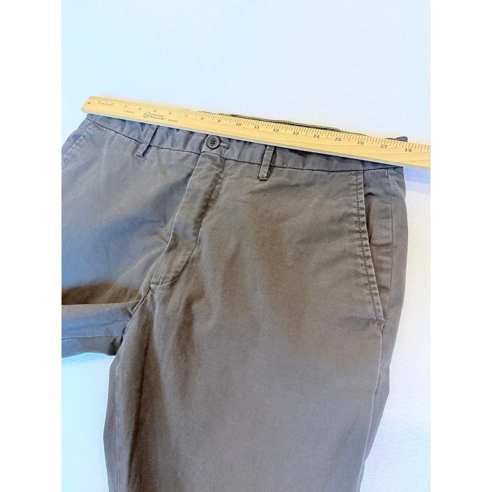 Banana Republic Chino Pants Mens 36x30 Charcoal Slim Lived-In Basic